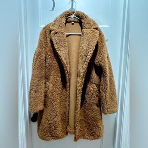 Uniqlo teddy trench coat